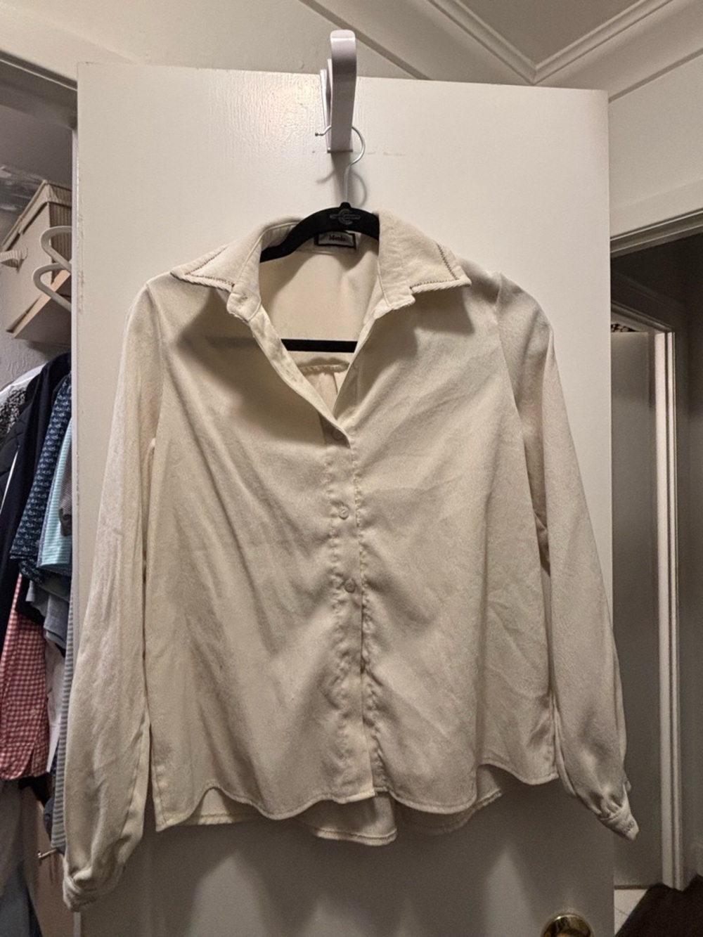 Classic Women's Button-Down Shirt in Cream
